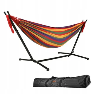 GOUTIME Dubbele Hangmat met Frame 250kg Rood — miniatuur 1
