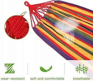 GOUTIME Dubbele Hangmat met Frame 250kg Rood — miniatuur 5