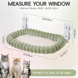 EDAGNY Kattenraambed Afneembare Hoes Groen 18kg — miniatuur 5