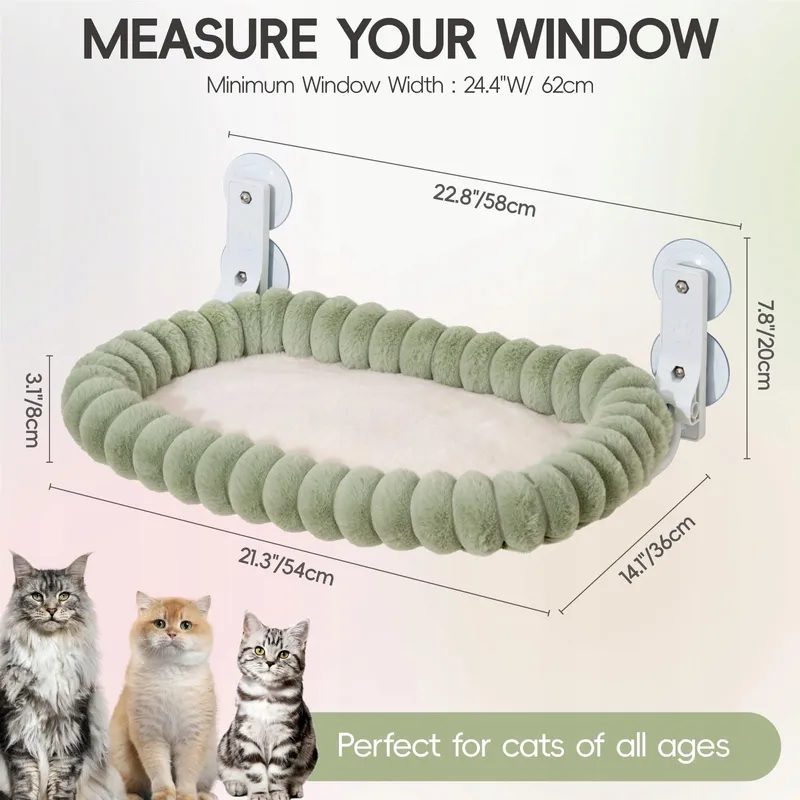 EDAGNY Kattenraambed Afneembare Hoes Groen 18kg — foto 5