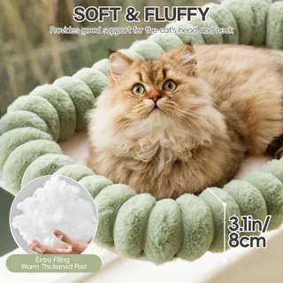 EDAGNY Kattenraambed Afneembare Hoes Groen 18kg — miniatuur 2