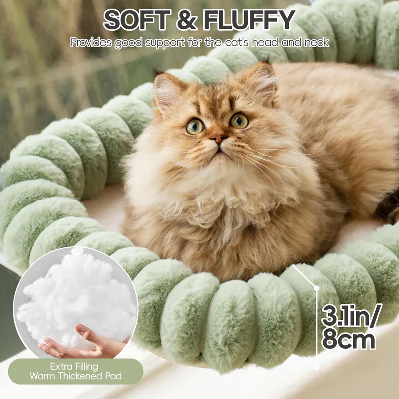 EDAGNY Kattenraambed Afneembare Hoes Groen 18kg — foto 2