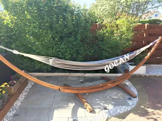 GOCAN Hangmat 2 Personen 220x150cm 300kg Katoen Buiten — miniatuur 6