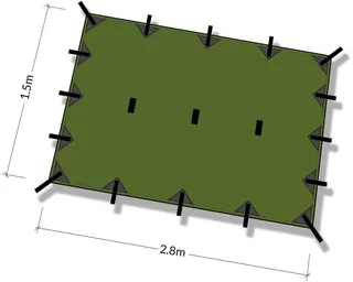DD Superlight Lichte Tarp Wind- en Waterbestendig — miniatuur 4