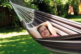 AMAZONAS XXL Comfort Hangmat Paradiso Cafe 250x175cm 200kg Donkerbruin — miniatuur 5