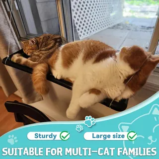 DRACARYS Versterkte Kattenhangmat Raam Grote Katten 20kg — miniatuur 3