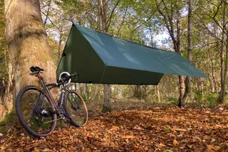 DD TARP XL Groen Regenzeil Tent 4,5x3m — miniatuur 3