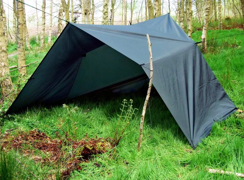DD TARP XL Groen Regenzeil Tent 4,5x3m — foto 6