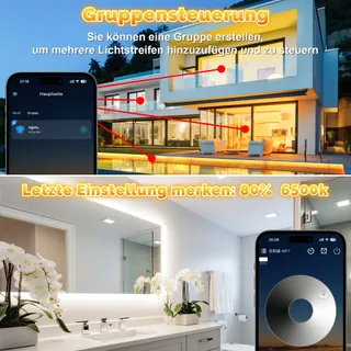 TENDIST LED Strip Buiten 20M IP67 Waterdicht Dimbaar Afstandsbediening — miniatuur 5