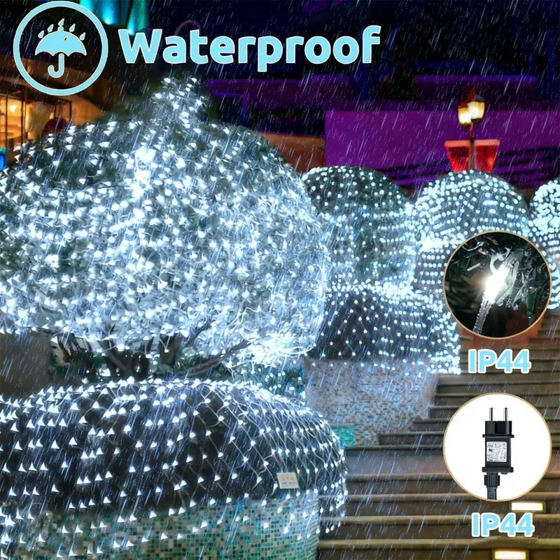COZYMEOW Lichtnet Buiten 3x2m 200 LED Balkon Boom — foto 7