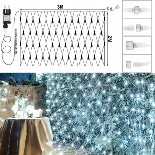 COZYMEOW Lichtnet Buiten 3x2m 200 LED Balkon Boom — miniatuur 4