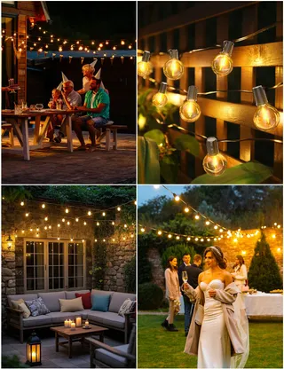 LED Lichtsnoer Tuin 32M Timer Waterdicht Balkon — miniatuur 8