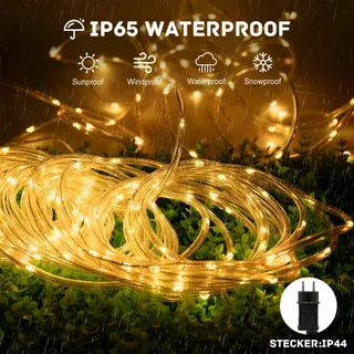 LED Lichtslang 10M 200 LED Afstandsbediening IP65 Tuin Binnen — miniatuur 6