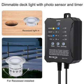 SMY LED Inbouwspots 20 Stuks Terras Dimbaar Warmwit IP67 — miniatuur 2
