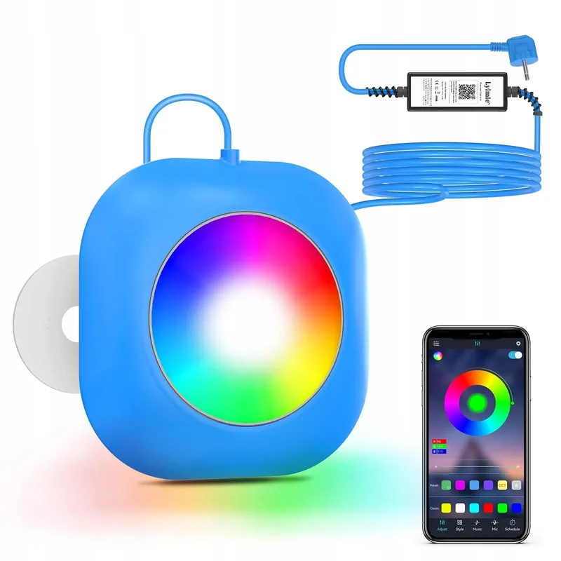 LYLMLE 20W LED Zwembadverlichting 12V Kleurwisseling IP68 App — foto 1