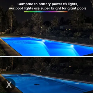 LYLMLE 20W LED Zwembadverlichting 12V Kleurwisseling IP68 App — miniatuur 5