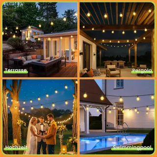 BRAND LED Lichtketting Buiten 30M Waterdicht G40 Dimbaar — miniatuur 6