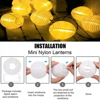 YIFMOO LED Lampionnen Buiten 10M Waterdicht Timer en Geheugen — miniatuur 2