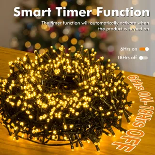QUNTIS Kerstverlichting 25M 1000 LED IP44 Tuin — miniatuur 4