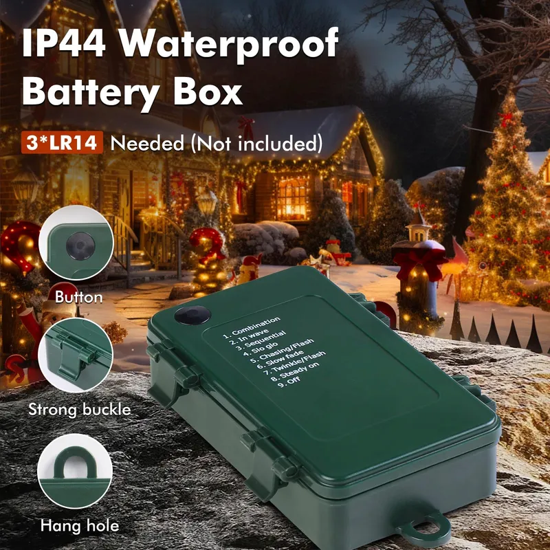 QUNTIS Kerstverlichting 25M 1000 LED IP44 Tuin — foto 3
