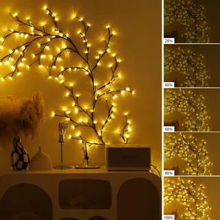 CISKOTU LED Lichtketting 144 LED Decoratieve Takjes Woonkamer Slaapkamer — miniatuur 5