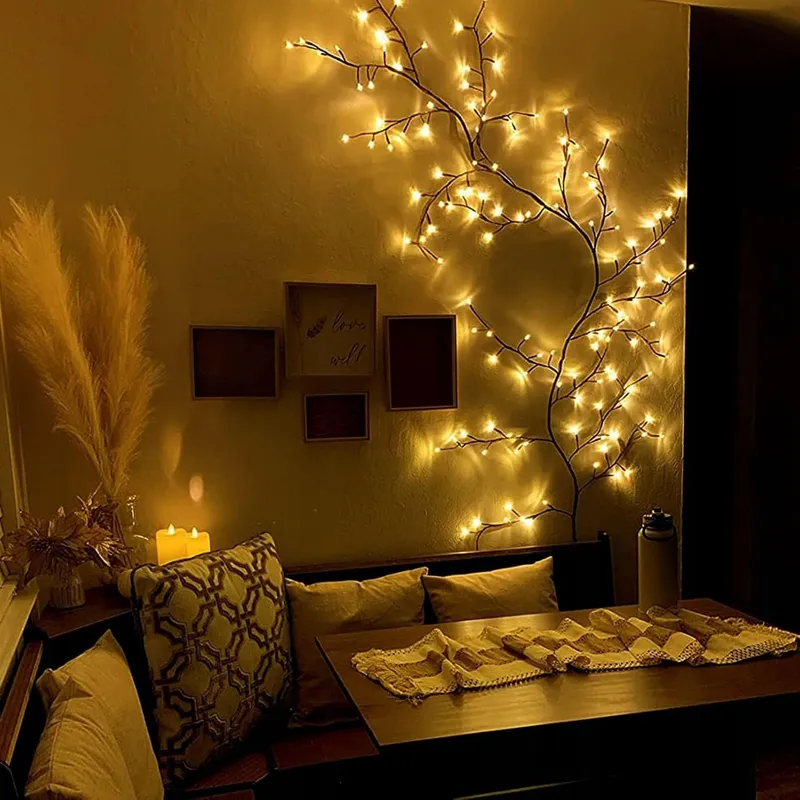 CISKOTU LED Lichtketting 144 LED Decoratieve Takjes Woonkamer Slaapkamer — foto 2