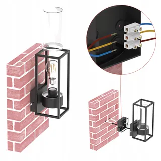 EMOS TILLIA Buitenwandlamp E27 Tuin en Huis Waterdicht — miniatuur 5