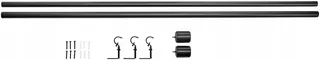 AMAZON BASICS Uitschuifbare Gordijnroede 19mm 91-183cm Zwart — miniatuur 4
