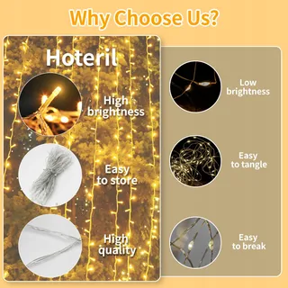 LED Lichtsnoer Buiten 10M 80 LED Tuin Terras Warm Wit — miniatuur 3