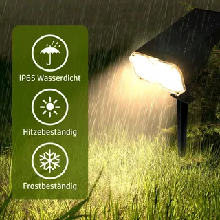 DA LIGHT Solar Tuinlamp LED Buiten Dimbaar IP65 Waterdicht — miniatuur 3