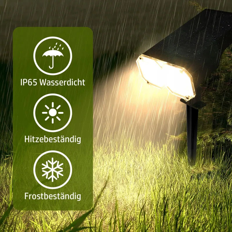 DA LIGHT Solar Tuinlamp LED Buiten Dimbaar IP65 Waterdicht — foto 3