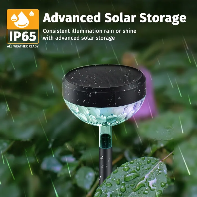 SONPEN Solarlampen Buiten LED Tuin RGB IP65 8 Stuks 1200mAh — foto 5