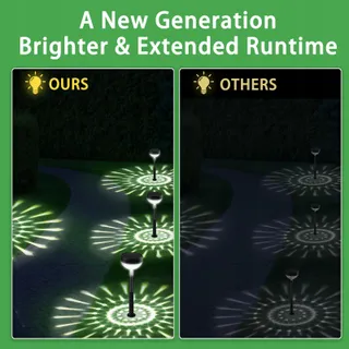 SONPEN Solarlampen Buiten LED Tuin RGB IP65 8 Stuks 1200mAh — miniatuur 3