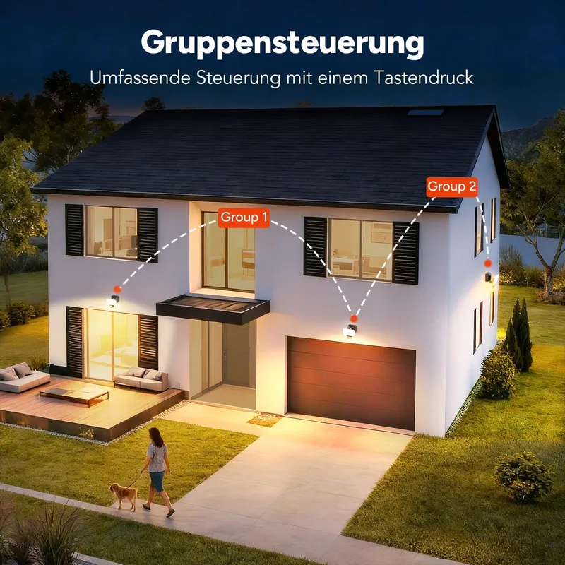 OREIN Smart LED Schijnwerper Bewegingsmelder 28W 3000lm IP65 Zwart — foto 5