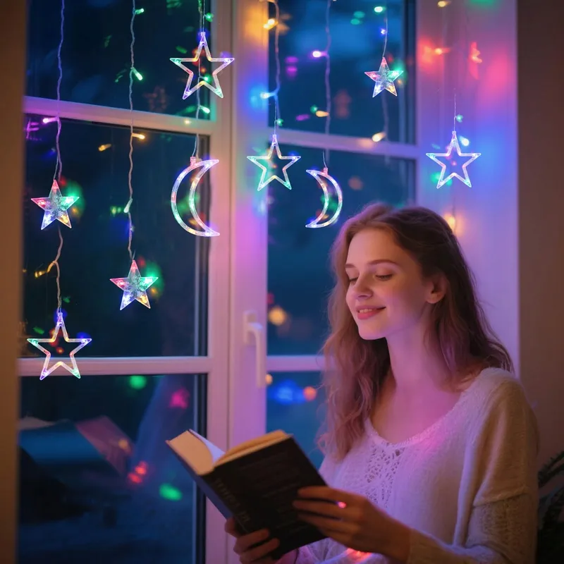AIGOSTAR Lichtgordijn RGB Afstandsbediening 8 Modi Waterdicht — foto 9