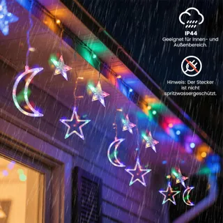 AIGOSTAR Lichtgordijn RGB Afstandsbediening 8 Modi Waterdicht — miniatuur 3
