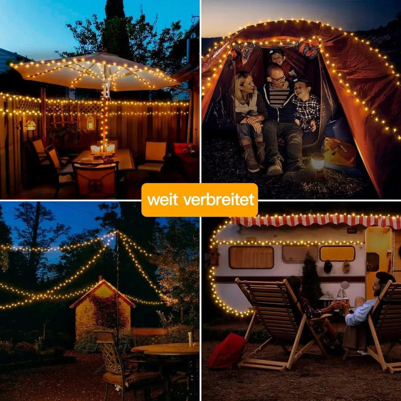 OLLNY Lichtsnoer 60M 600 LED Warm Wit Afstandsbediening Timer 8 Standen — foto 7