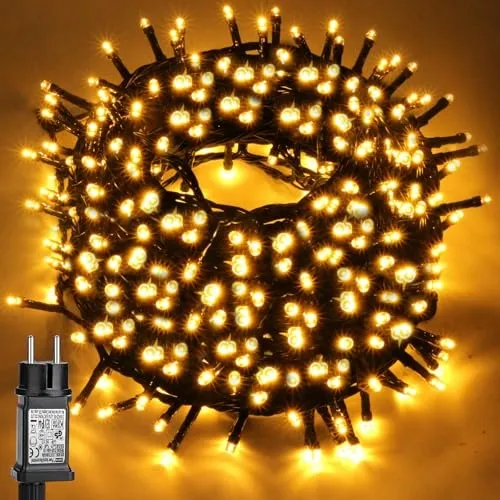 LED Kerstverlichting Buiten 30M 300 LED Warm Wit 8 Standen IP44 — foto 1