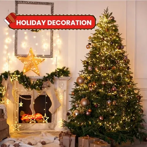 LED Kerstverlichting Buiten 30M 300 LED Warm Wit 8 Standen IP44 — foto 7