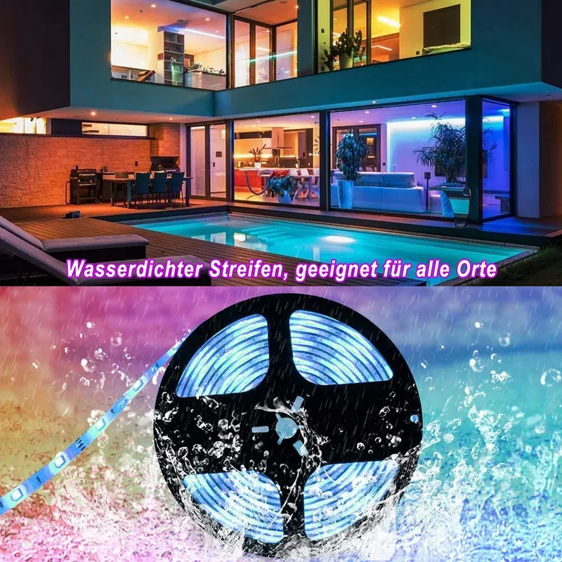 ALED LIGHT Bluetooth LED Strip RGB 10M Waterdicht Met Afstandsbediening — foto 3