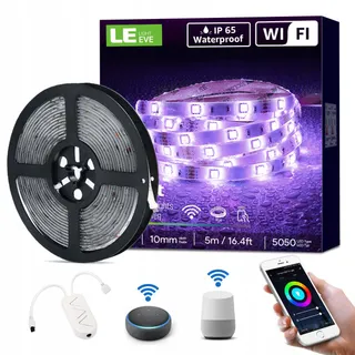 LE Smart LED Strip 5M RGB IP65 Alexa Google Home — miniatuur 1