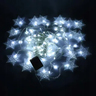 KLIGHTEN LED Lichtgordijn 3,5M 96 Lampjes 8 Standen Koud Wit — miniatuur 4