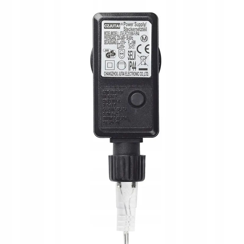 LIGHTS4FUN Lichtnet 140 LED Warm Wit 2x1,5m Transparante Kabel — foto 3