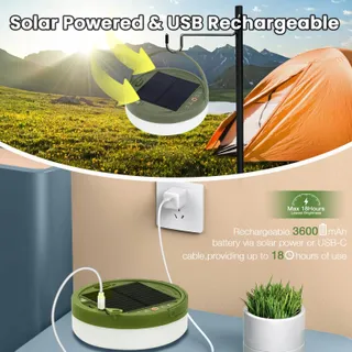 YIZHET Solar LED Lichtsnoer 10m Camping Waterdicht Tuin — miniatuur 3
