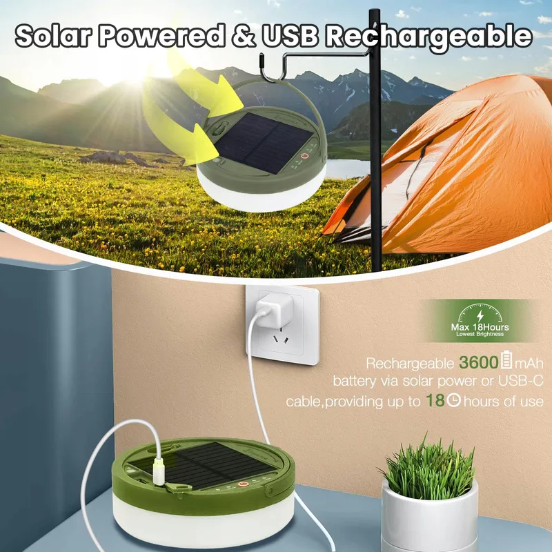 YIZHET Solar LED Lichtsnoer 10m Camping Waterdicht Tuin — foto 3