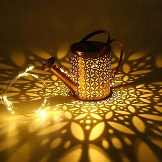 Solar LED Gieter Buiten Waterdicht Decoratieve Tuinlamp — miniatuur 7