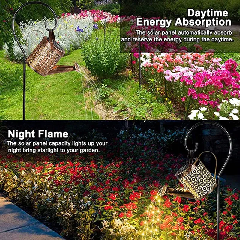 Solar LED Gieter Buiten Waterdicht Decoratieve Tuinlamp — foto 4