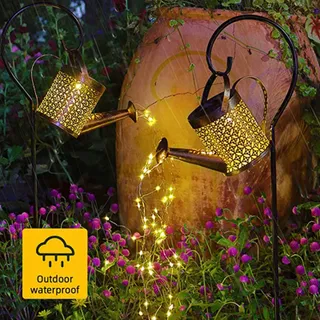 Solar LED Gieter Buiten Waterdicht Decoratieve Tuinlamp — miniatuur 3