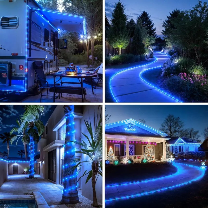 KOUSEE Solar LED Lamp Buiten IP65 12m 100 LED Tuinverlichting — foto 5