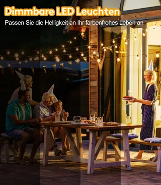 GARDENLIGHTS LED Tuinlichtsnoer 20M IP44 met Afstandsbediening — miniatuur 5